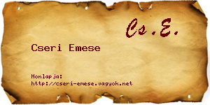 Cseri Emese névjegykártya